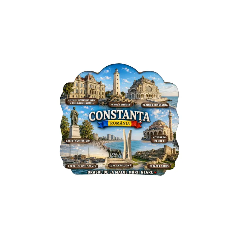 Mgs232-constanta, romania magnet din lemn, model mgs232